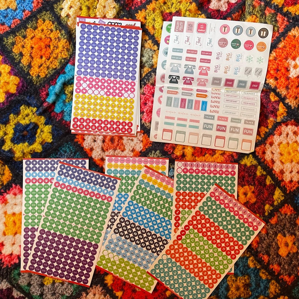 various stickers